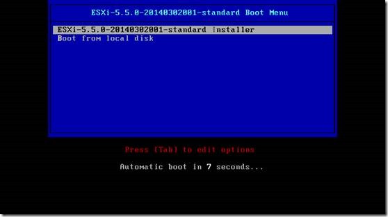 VMware ESXi 5.5安装