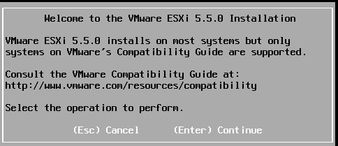 VMware ESXi 5.5安装