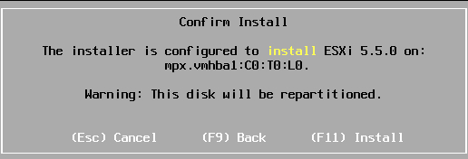 VMware ESXi 5.5安装