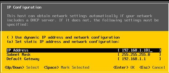 VMware ESXi 5.5设置