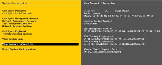 VMware ESXi 5.5设置