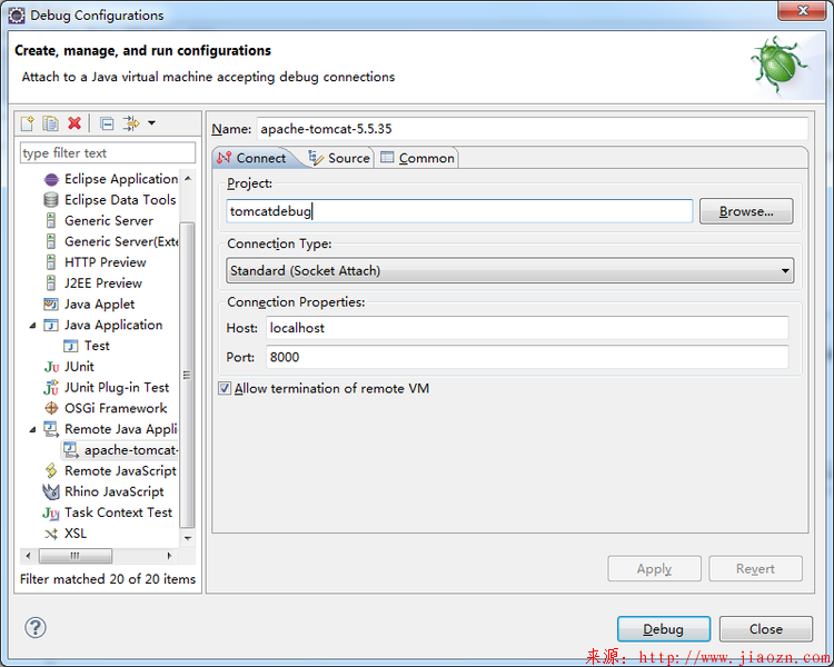 【debug】tomcat远程调试模式开启和Eclipse配置