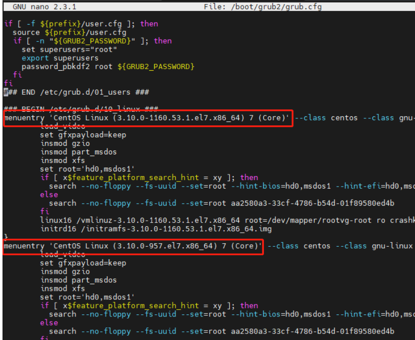 【方法】centos7 设置默认启动选项